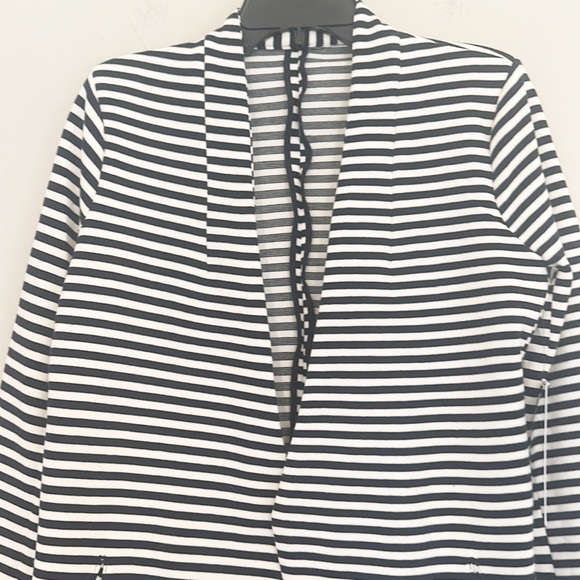 NWT Anthropologie x Bishop + Young Navy Striped Tradewind Blazer women size S - Picture 3 of 10